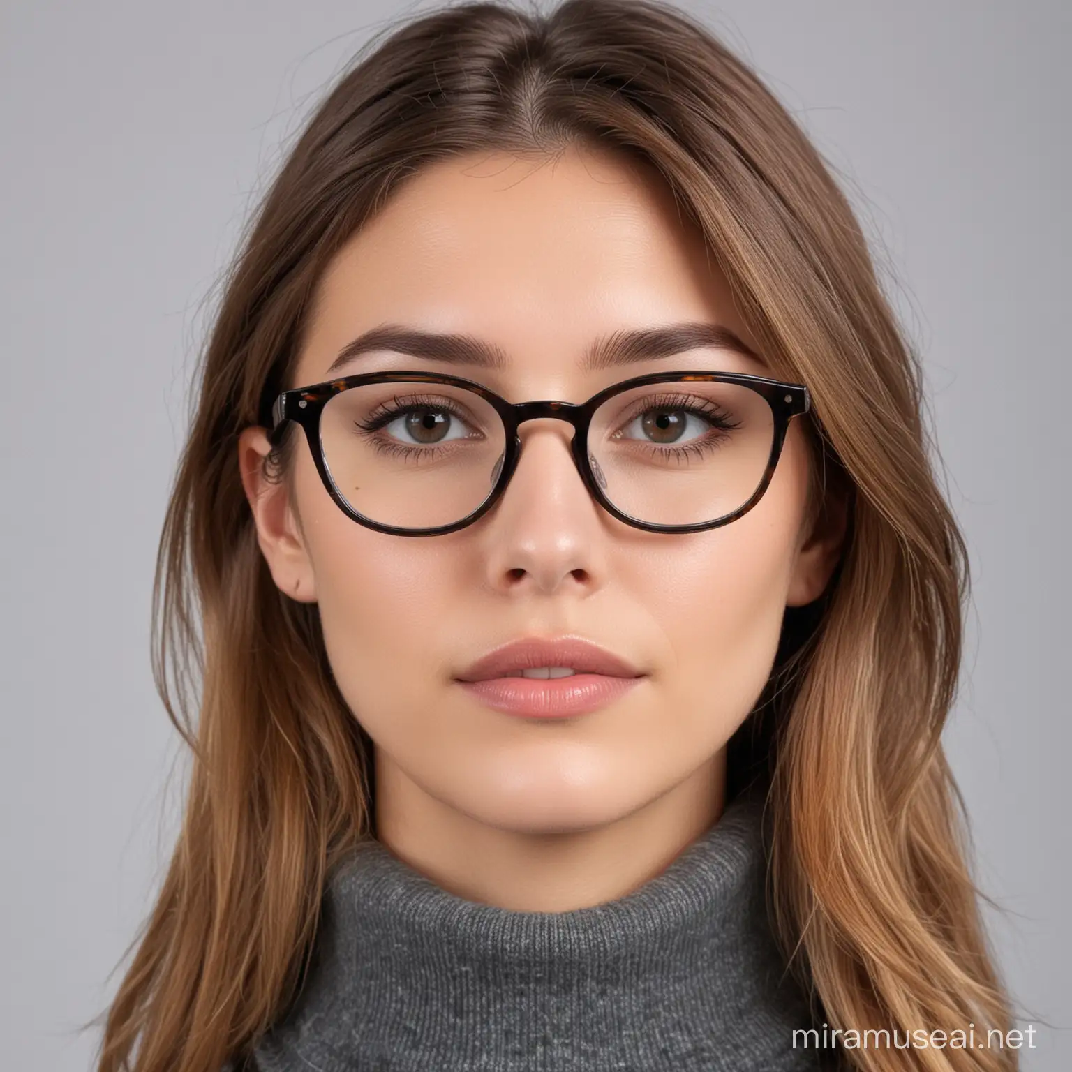 please make a picture of the most common eyewear model, front view