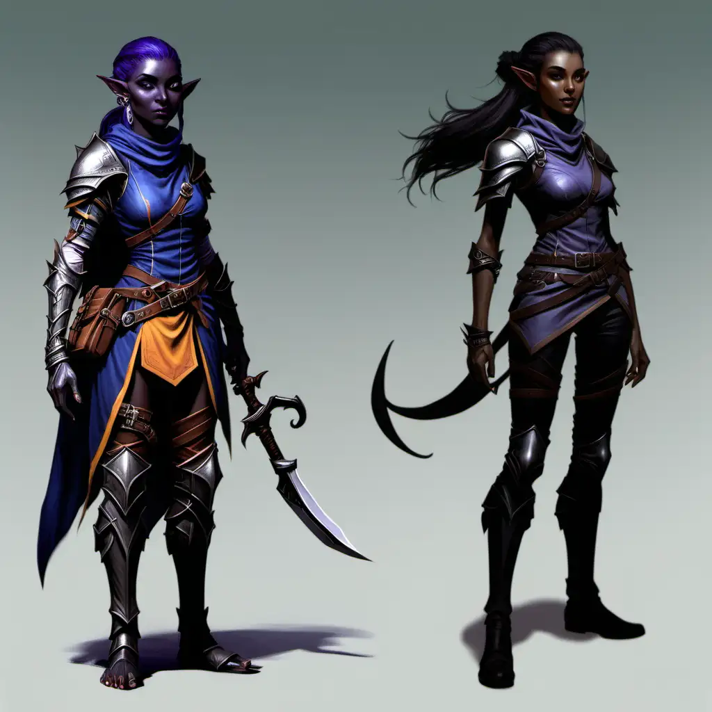 Shadow Elf Ranger with Prosthetic Limbs in DND 5e Setting