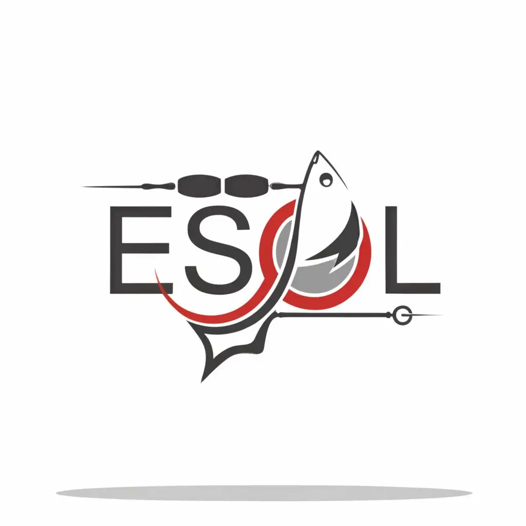 LOGO Design for Esol Louver Fishing Gear Symbol in Sports Fitness Industry  with Clear Background