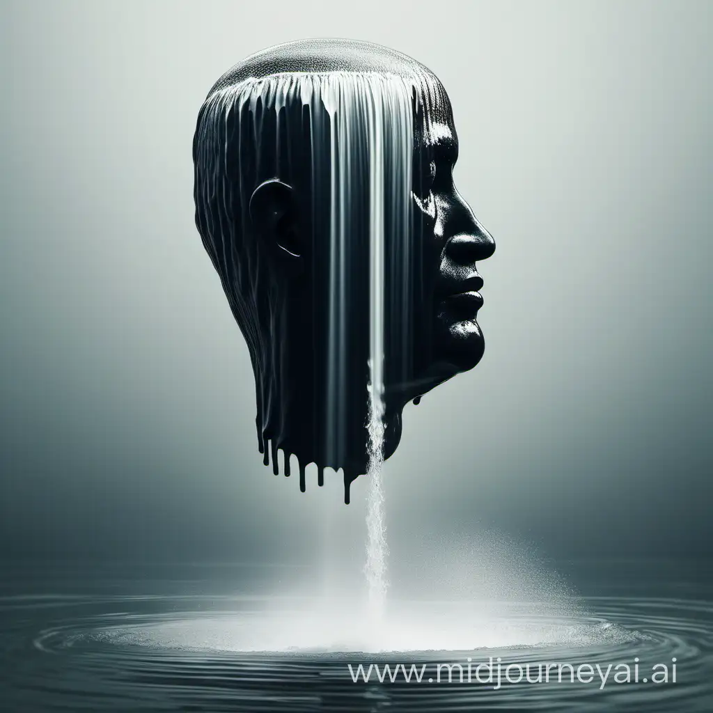 Mesmerizing Waterfall Head Sculpture