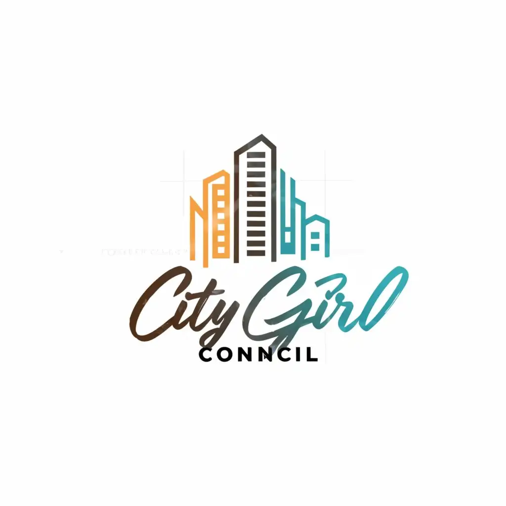 LOGO-Design-for-City-Girl-Council-Vibrant-Urban-Skyline-with-Chic-Typography-for-Travel-Industry