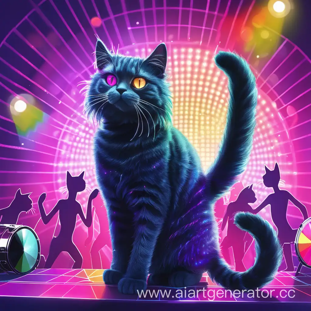 Funky-Feline-Grooving-at-the-Disco-Party