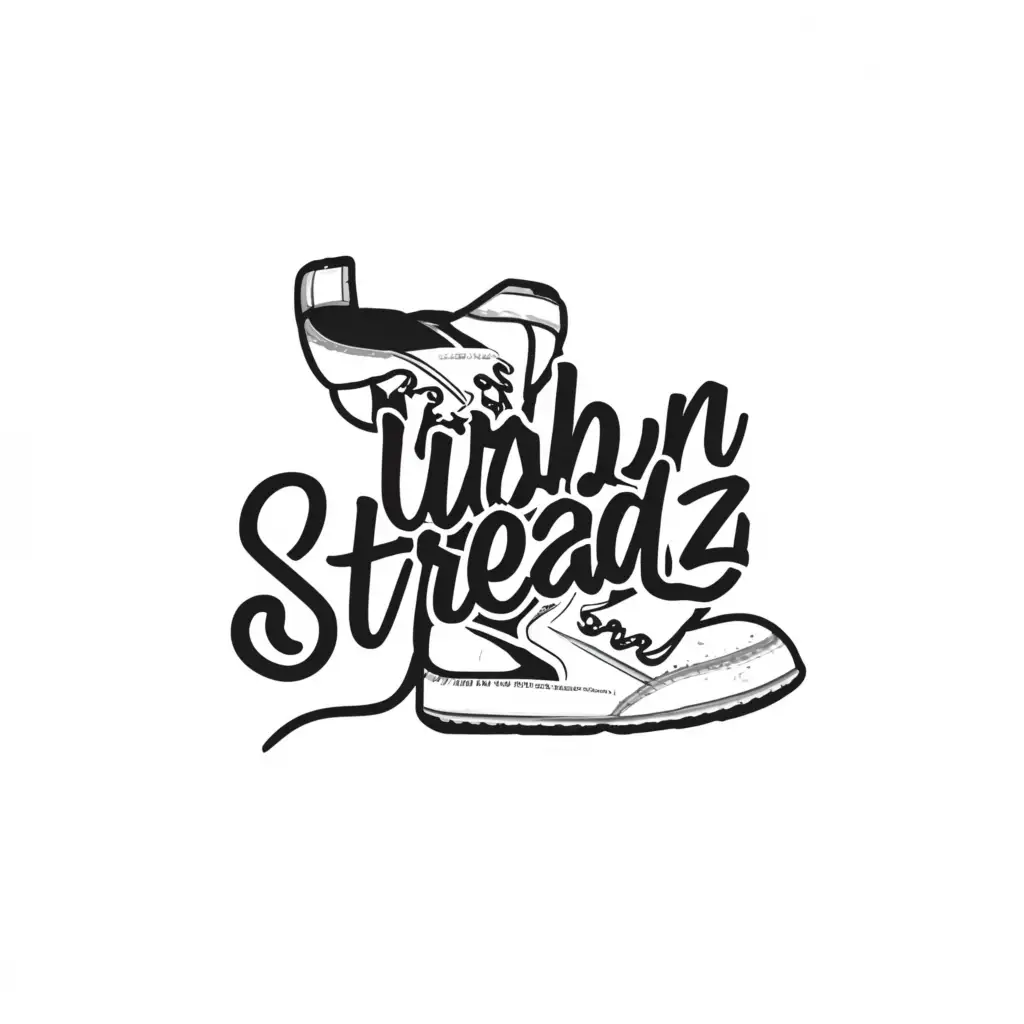a logo design,with the text "Urban Streadz", main symbol:Shoes,Moderate,clear background