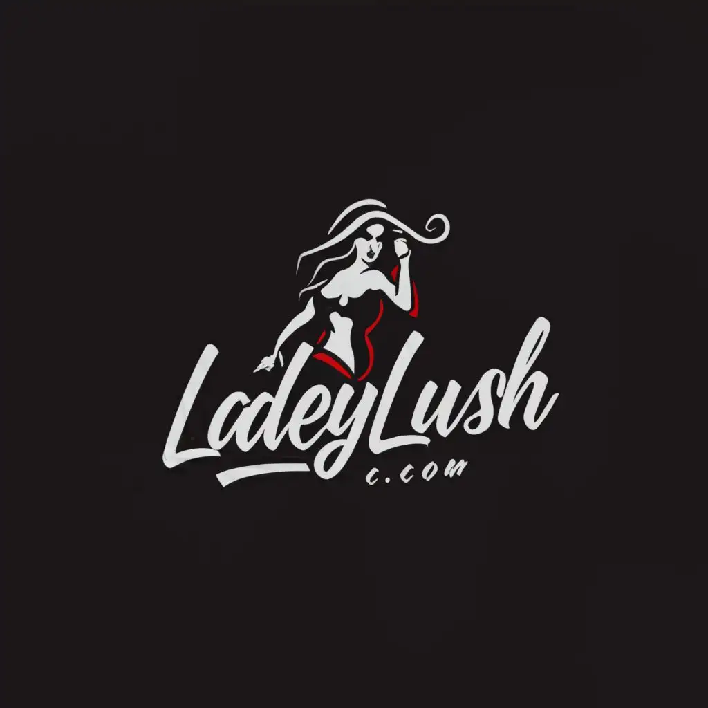 a logo design,with the text "LadeyLush.com", main symbol:Female Domination,Moderate,be used in Entertainment industry,clear background