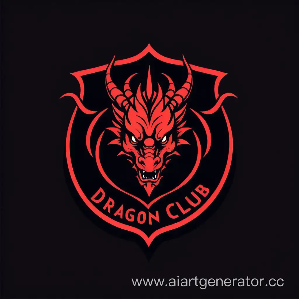 Minimalist-Red-and-Black-Dragon-Club-Art