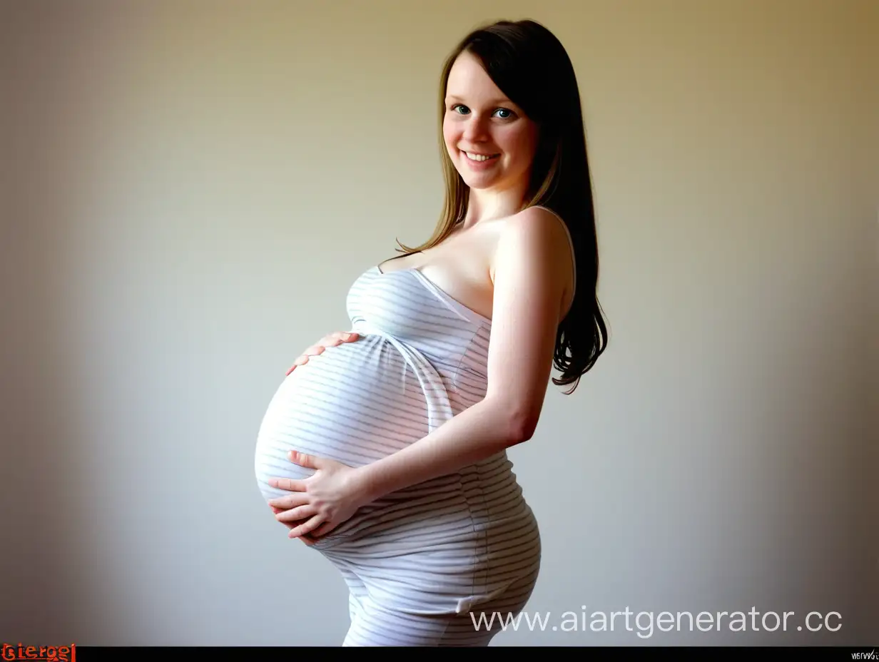Expecting-Mother-Embracing-Pregnancy-Joy