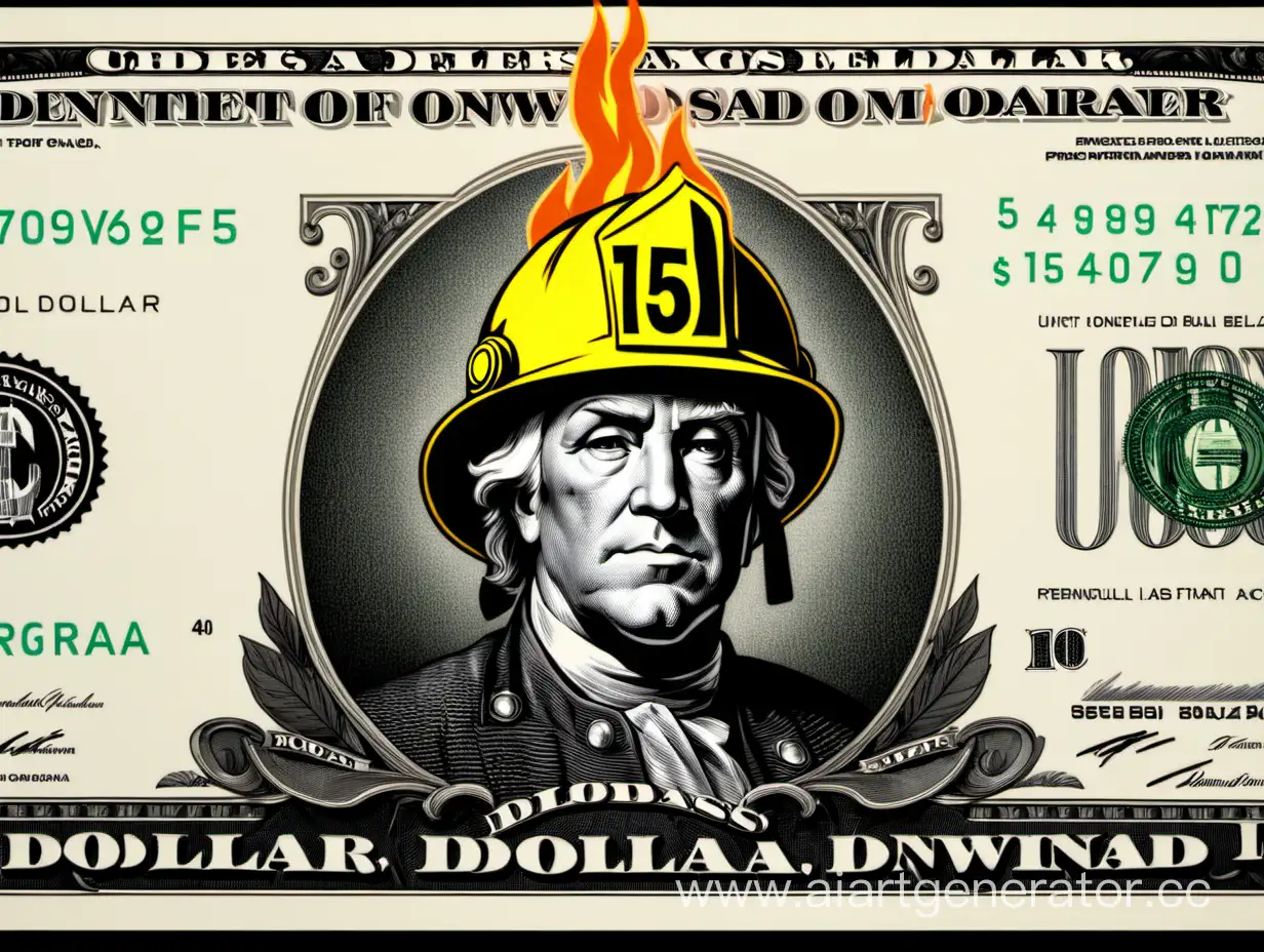 Firefighterthemed-100dollar-Bill-Art