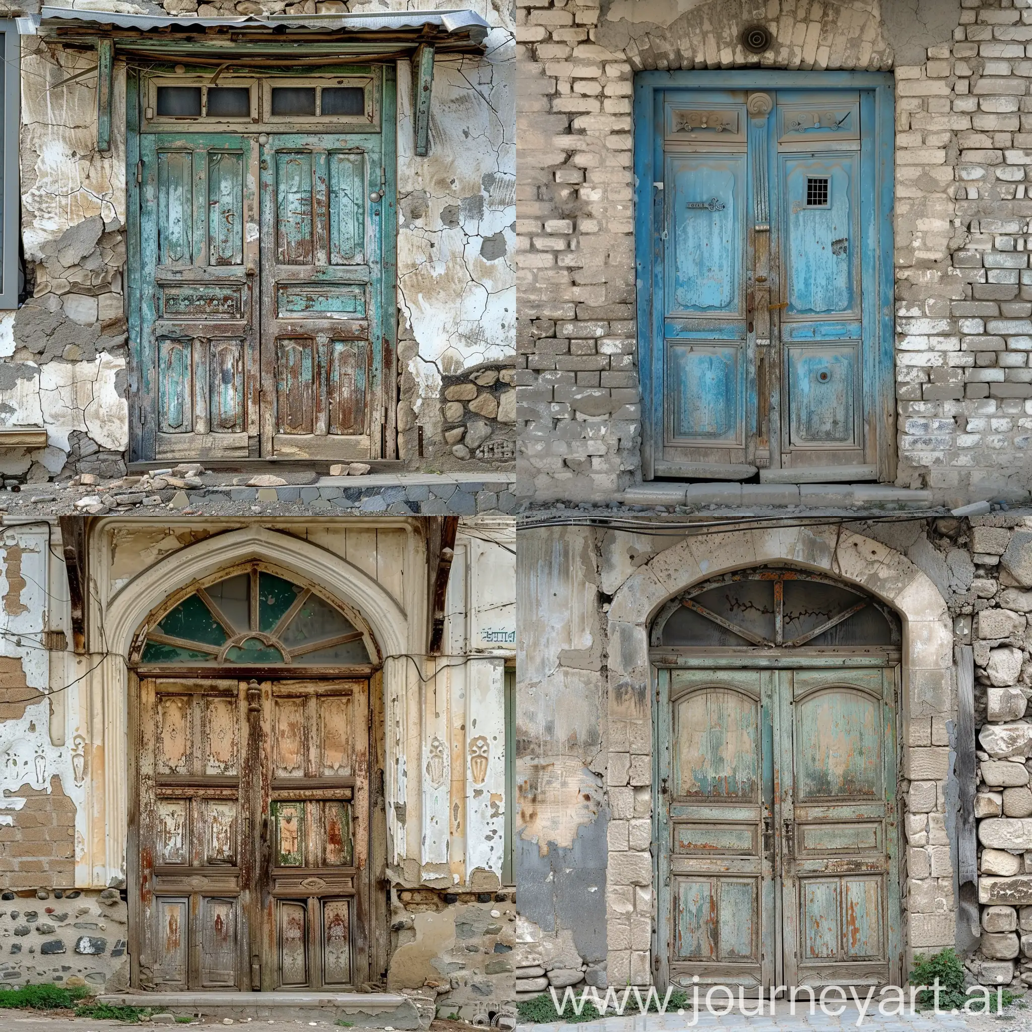 old house door in azerbaijan
