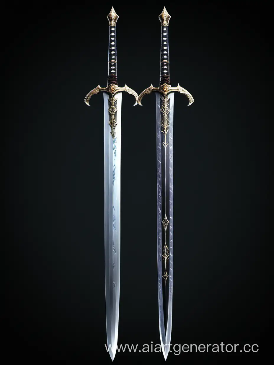 Exquisite-Realistic-Longsword-Artwork-Masterfully-Crafted-Sword-Illustration