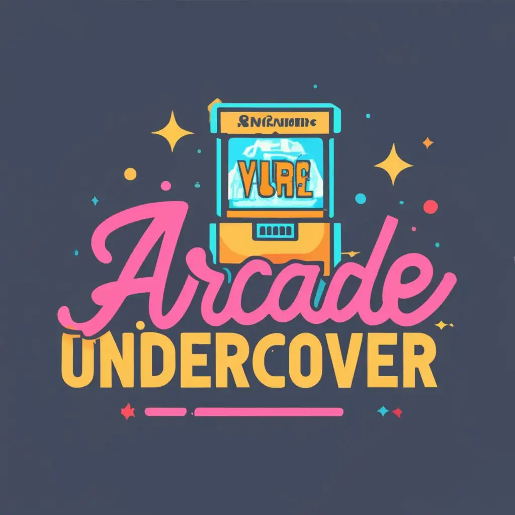 logo, Claw machine, with the text "Arcade Undercover", typography, be used in Entertainment industry