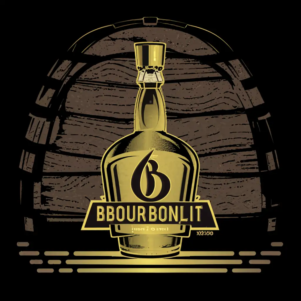 LOGO-Design-For-BourbonLIT-Rustic-Bourbon-Bottle-Lamp-Theme