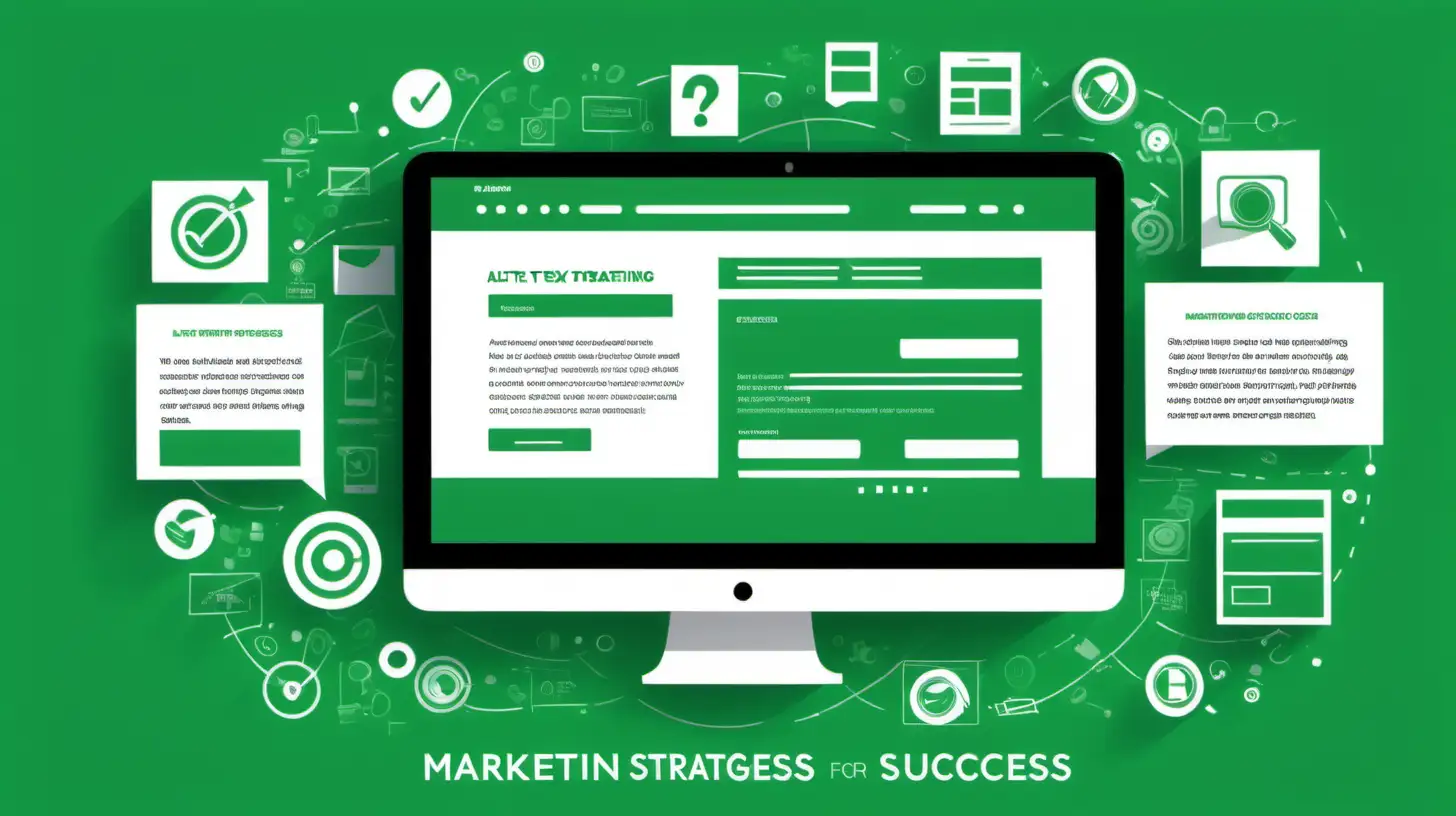 Alt Text Marketing Strategies for Digital Success

no writing and words should be included only perception based scenario focusing website

the background color should be green