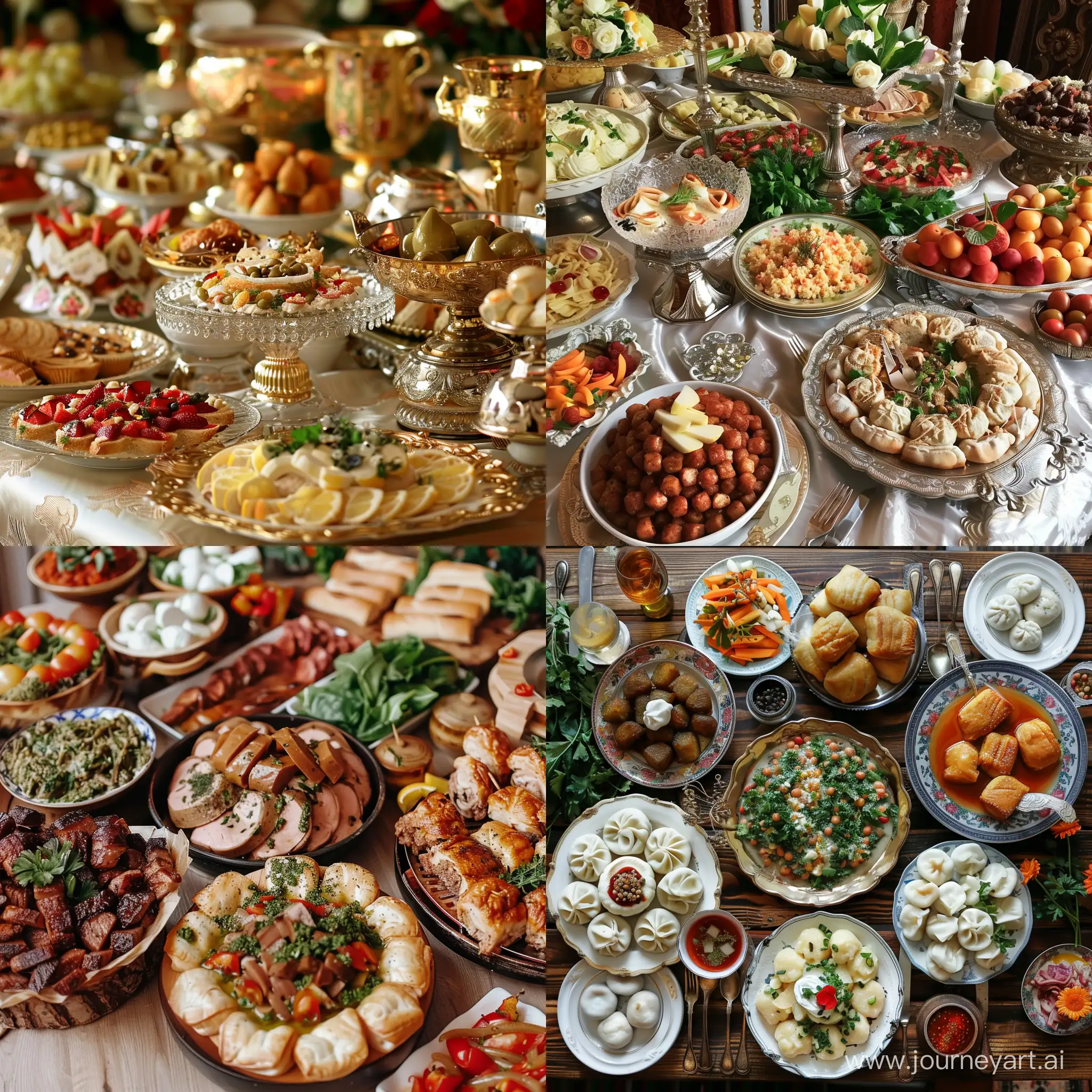banquet food in Russia