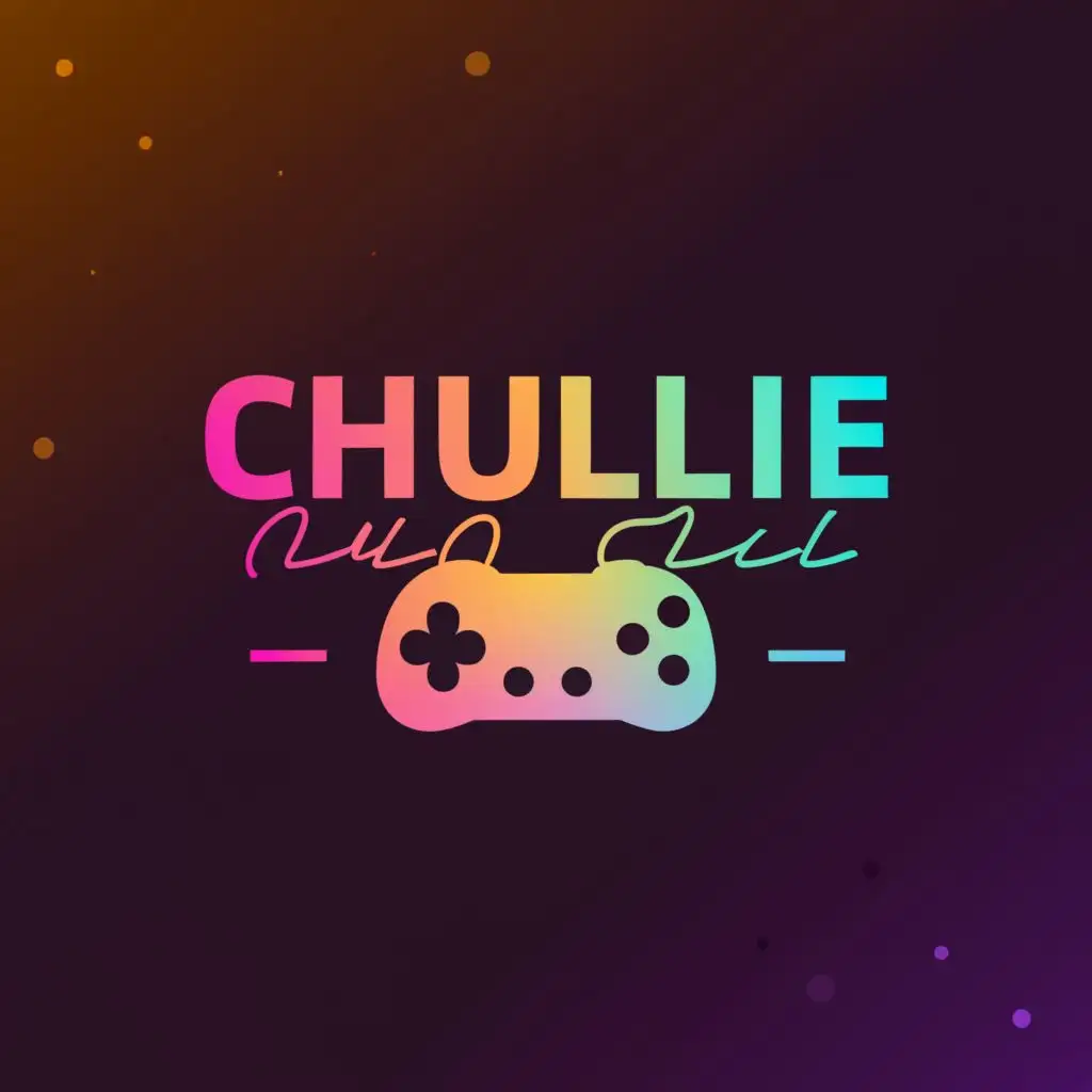 a logo design,with the text "chullie icul", main symbol:game, be used in Entertainment industry