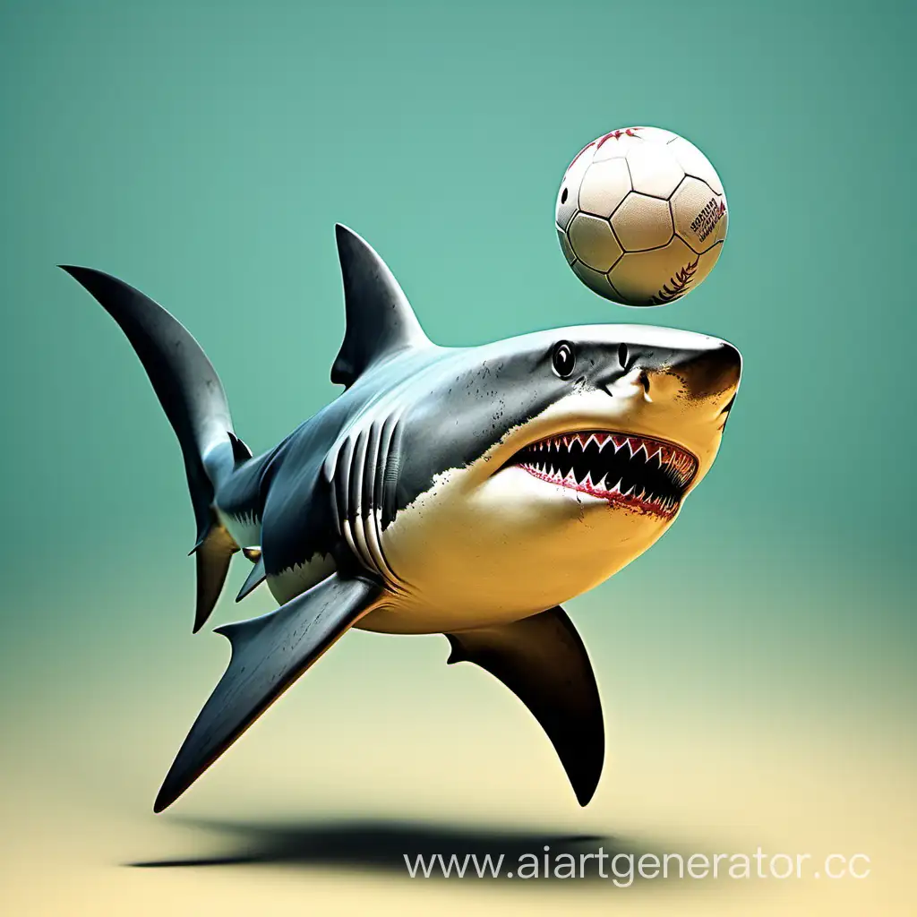 Playful-Shark-Balancing-a-Ball-on-Its-Back