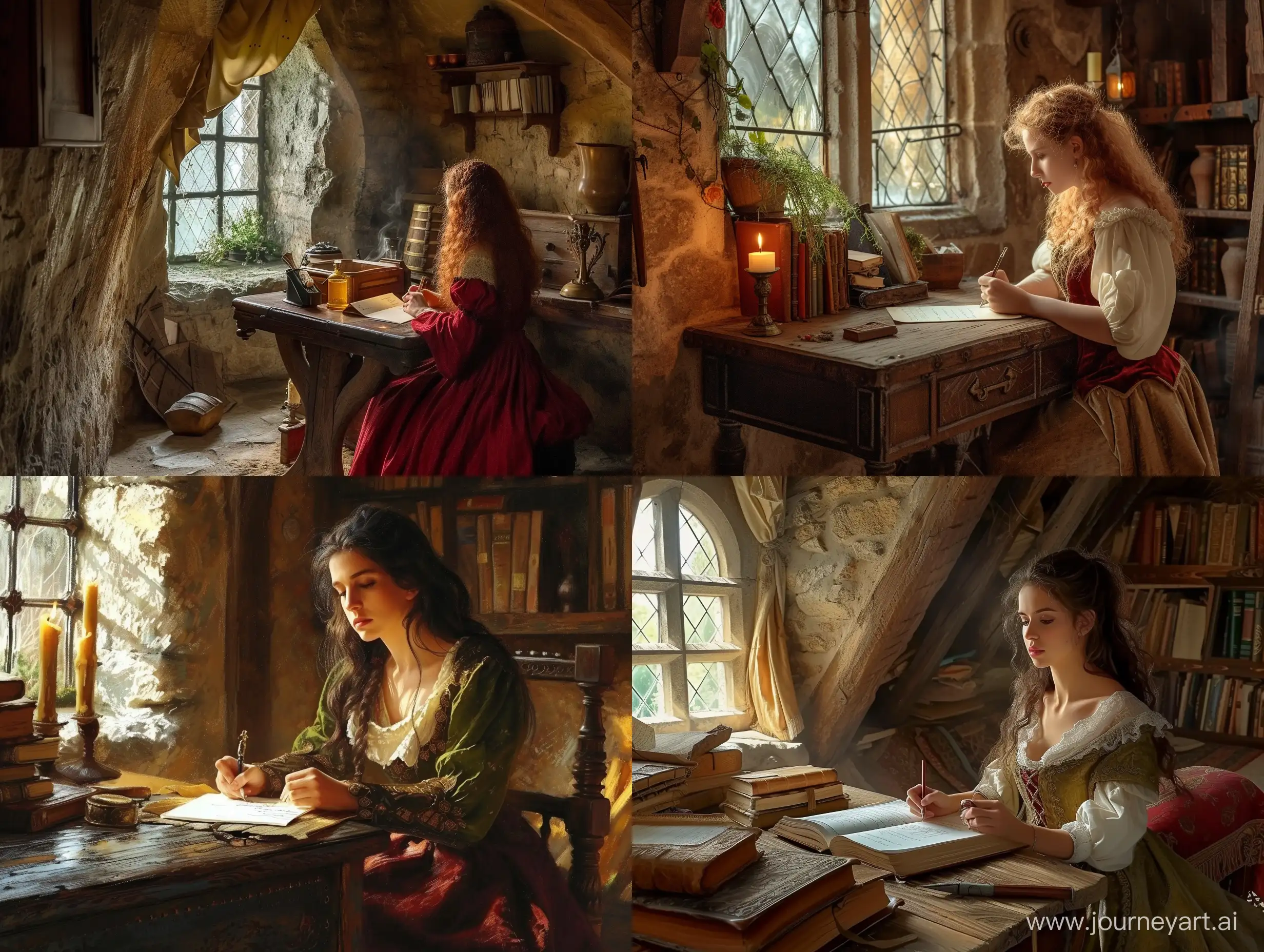 Triss-Merigold-Writing-a-Letter-in-a-Cozy-Medieval-Room