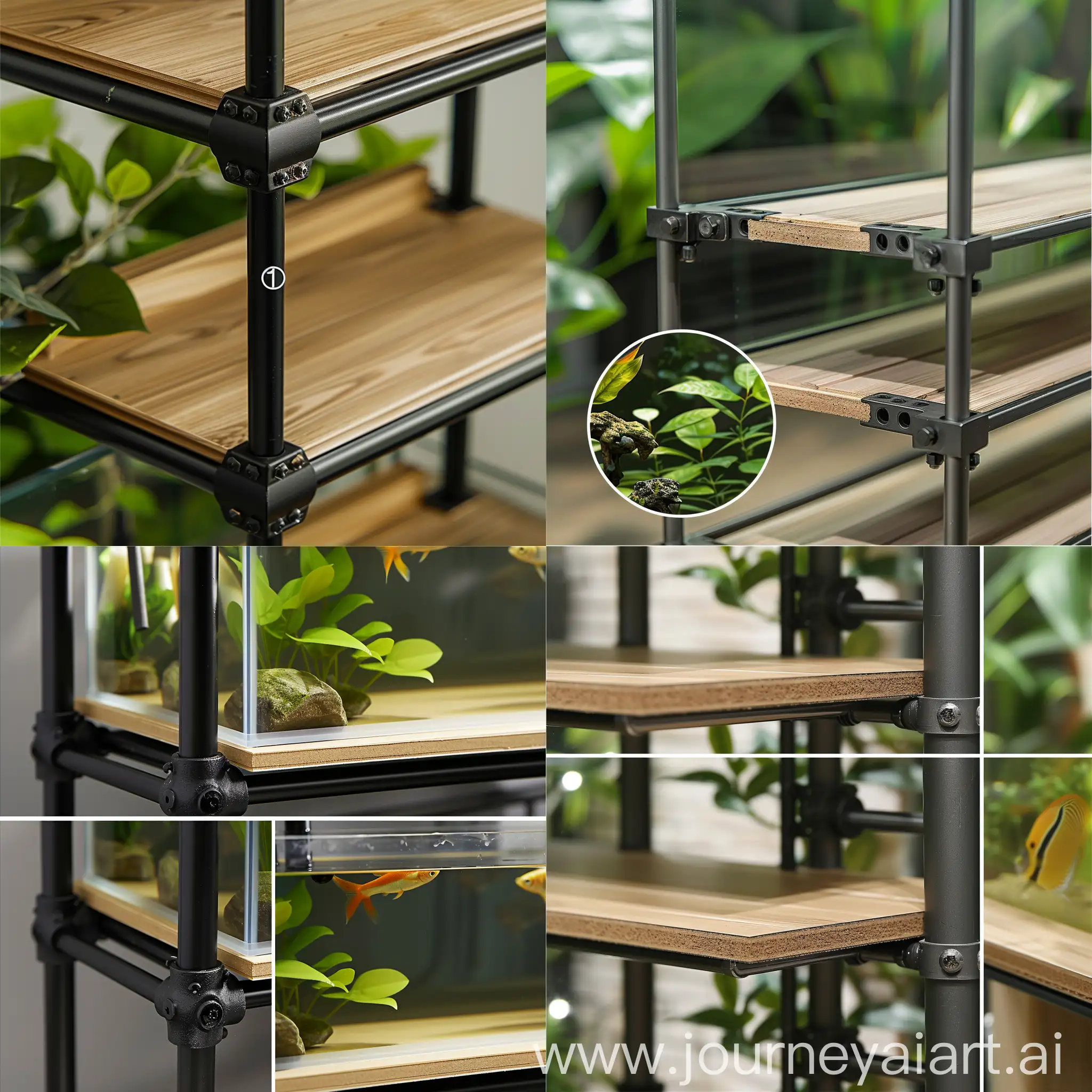 Sturdy-DoubleLayer-Fish-Tank-Rack-with-Reinforced-Steel-and-Particle-Board