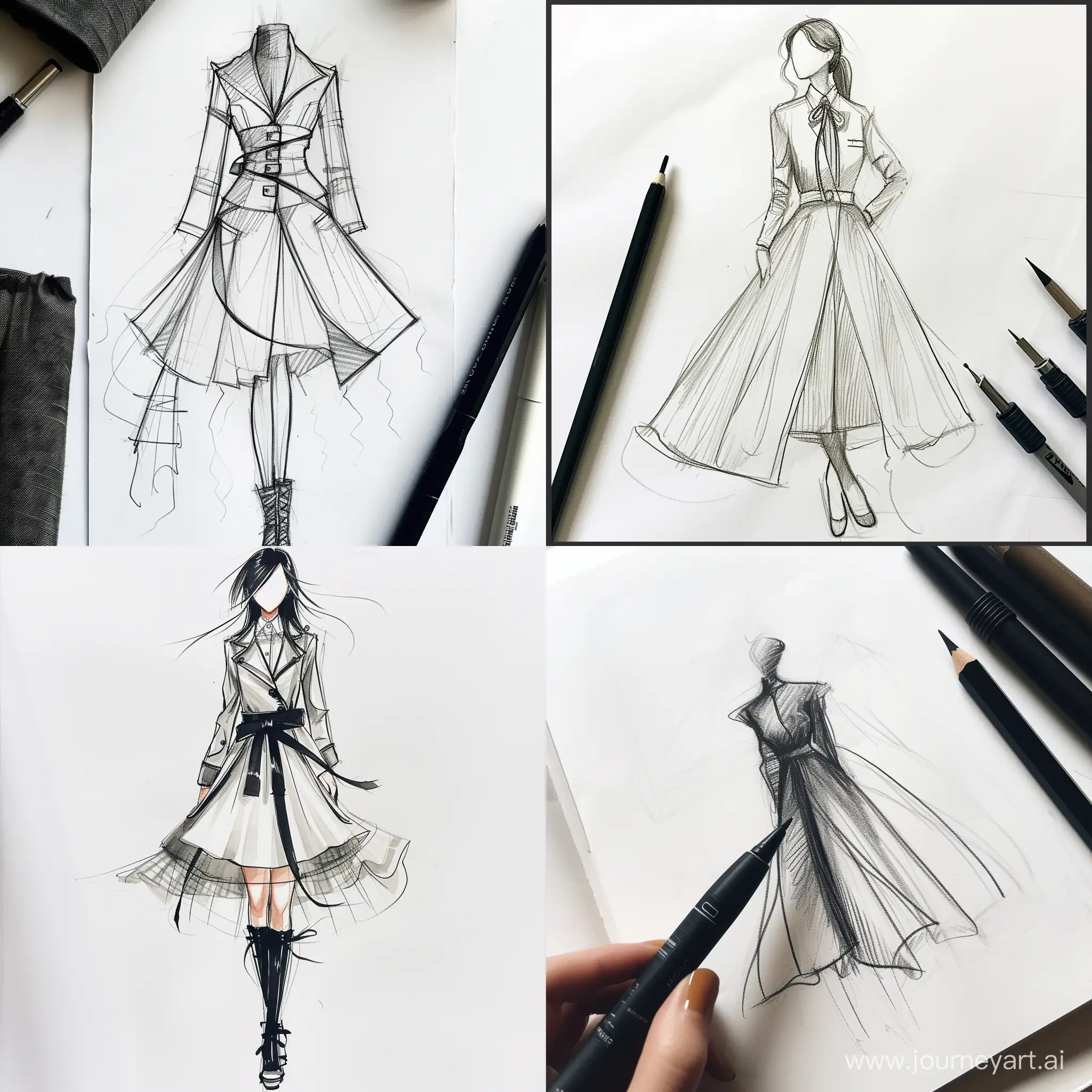 Draw a minimalist fashion design with Gojo Satoru