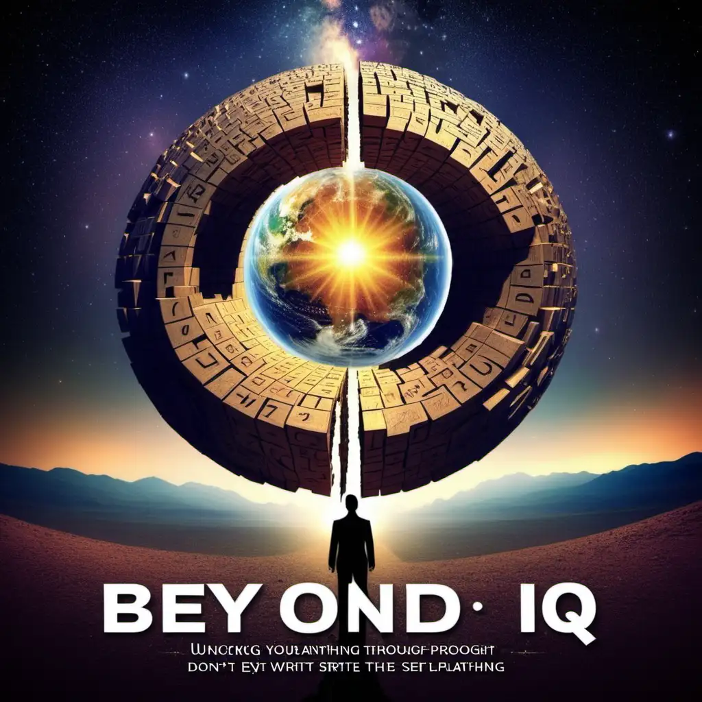 Beyond IQ: Unlocking Your True Potential through Self-Exploration. Don't write anything on the image.