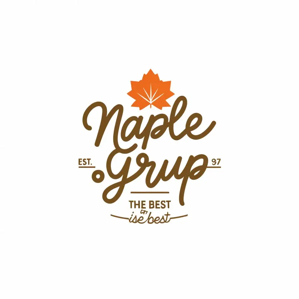 a logo design,with the text "maple syrup ", main symbol:the best is the best,Moderate,be used in Finance industry,clear background