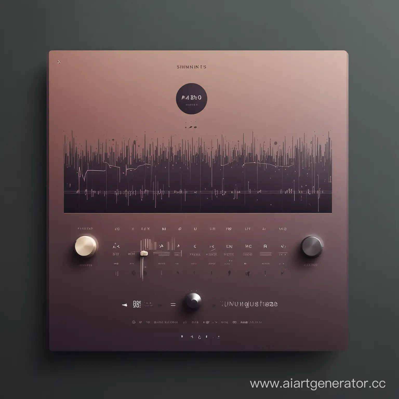 create a minimalistic background image for a website about music and mixing