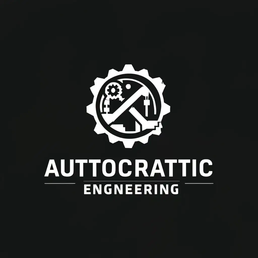 LOGO Design For Autocratic Engineering Bold Construction Symbol with a ...