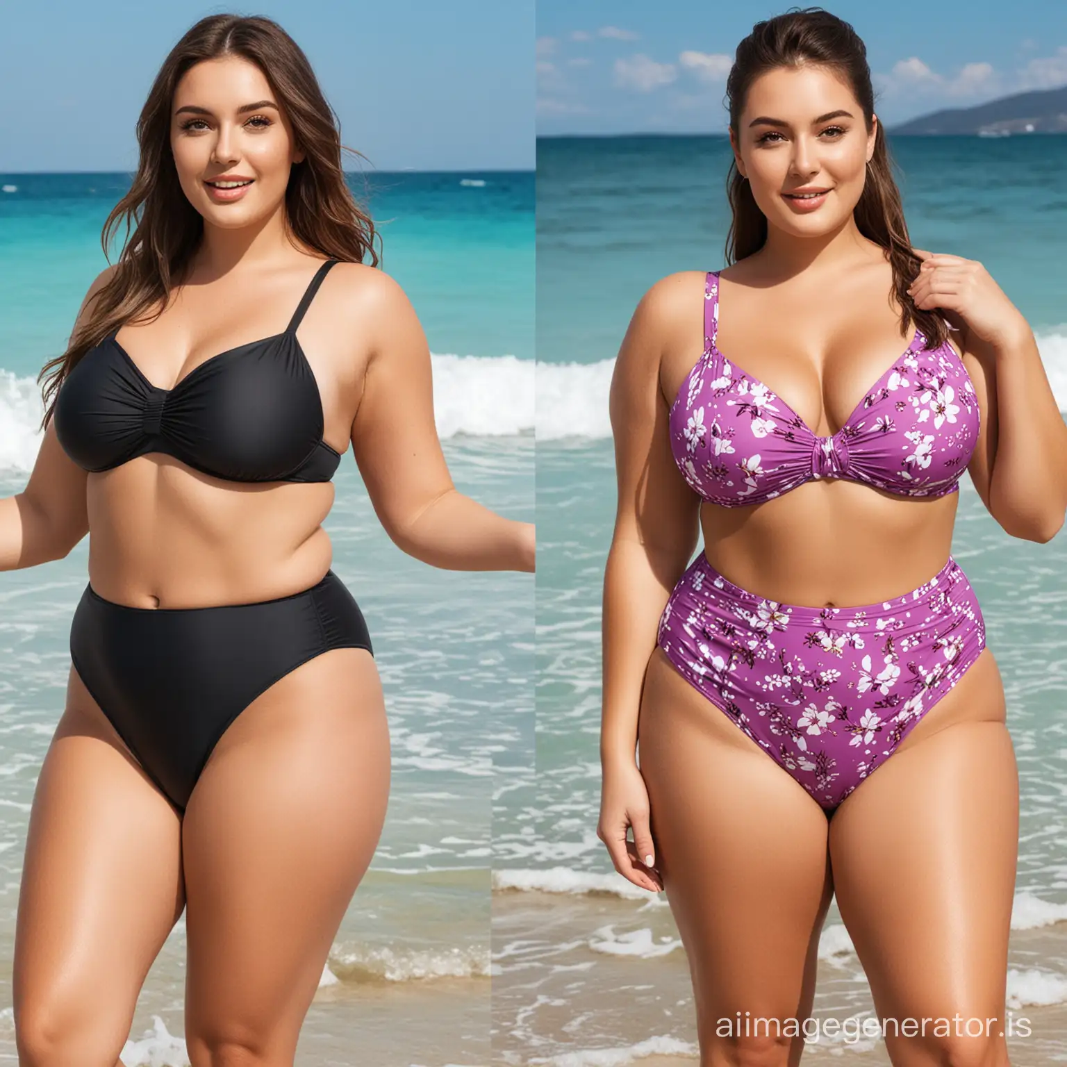 banner for an online store who sales swimwears for plus size