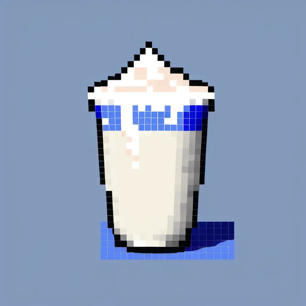 Wholesome Greek Yogurt Pixel Art Creation