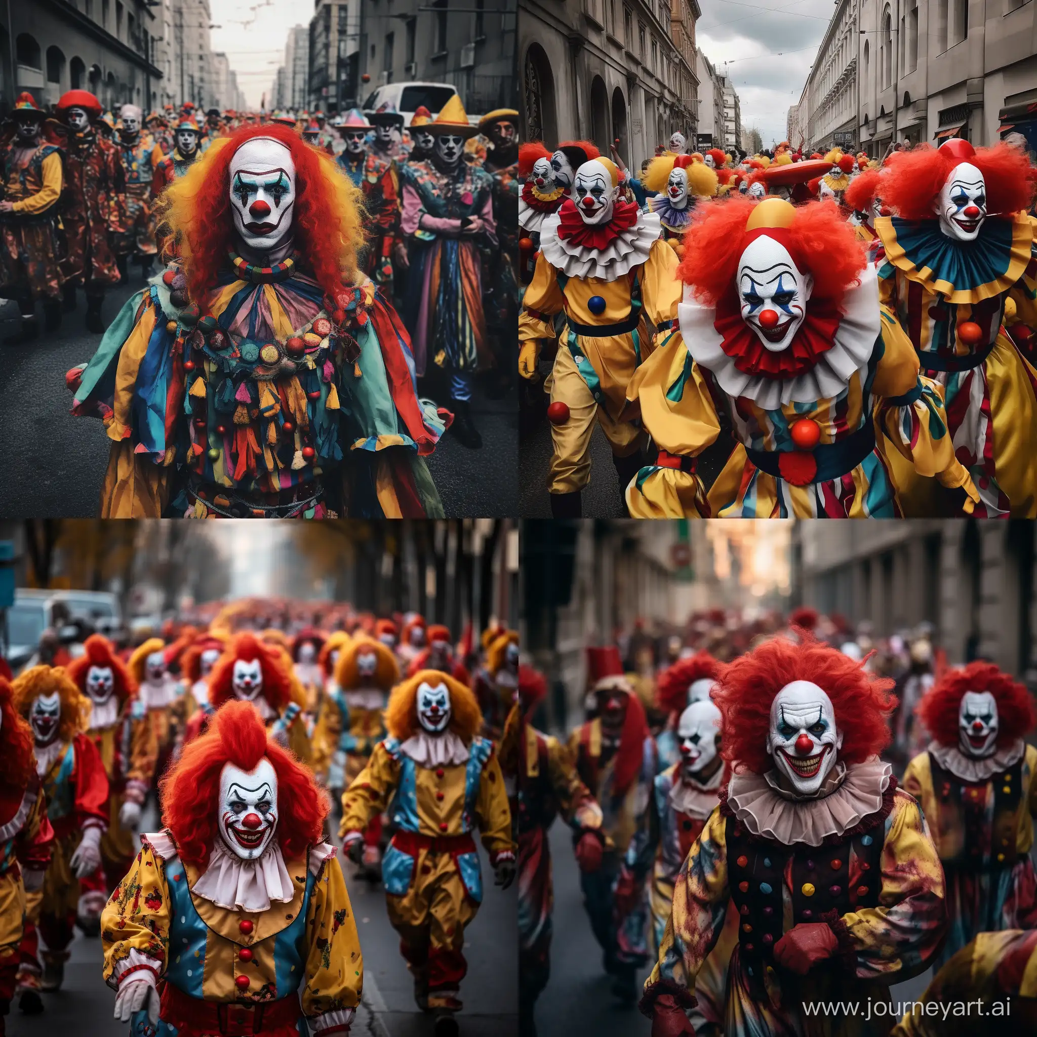 Colorful-Clown-Parade-Captured-in-a-Vibrant-11-Photo