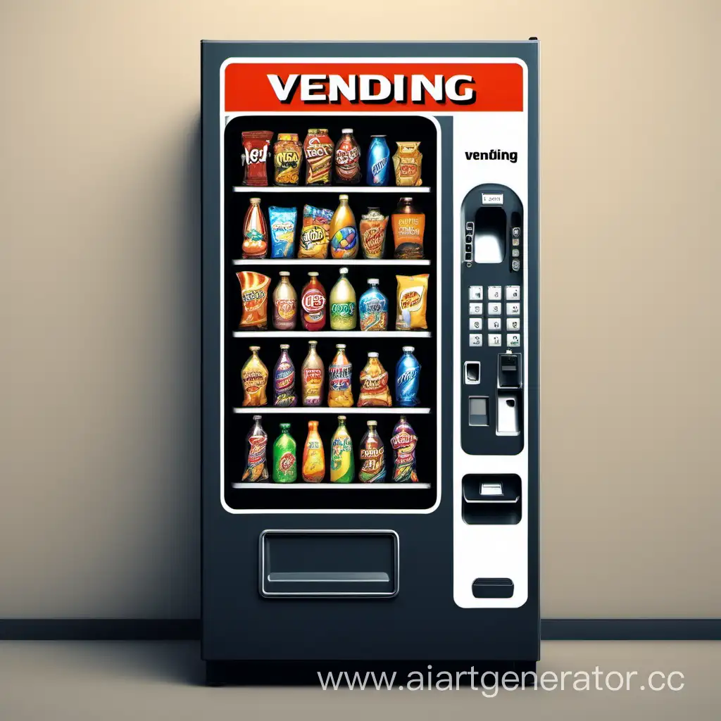 Colorful-Vending-Machine-Dispensing-Refreshing-Beverages