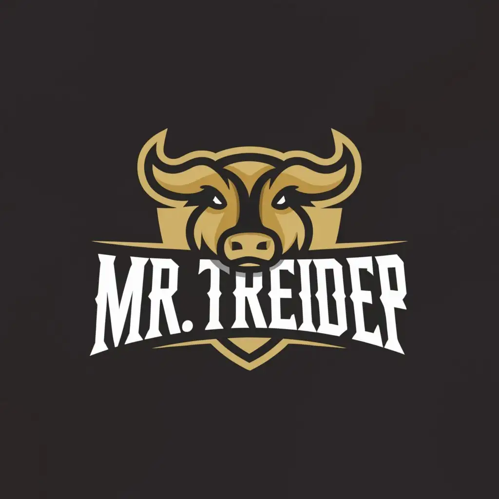 LOGO-Design-for-Mr-Treder-Bold-Bull-Symbol-with-a-Moderate-and-Clear-Visual-Aesthetic