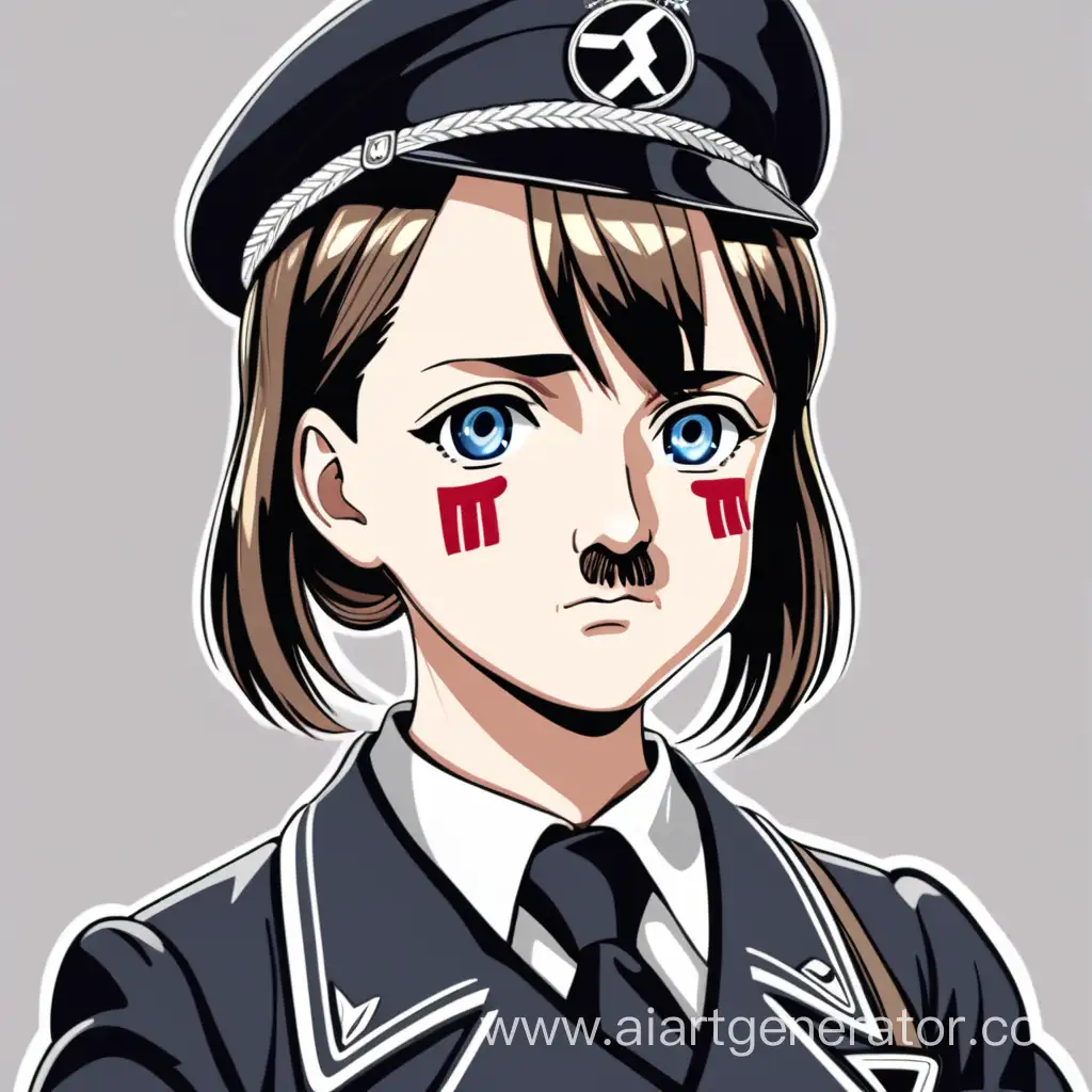 Anime-Style-Portrait-of-a-Cute-Girl-Inspired-by-Historical-Figure-Adolf-Hitler