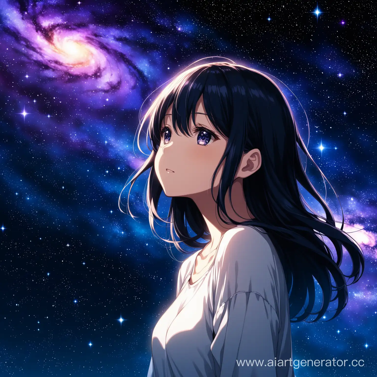 Anime-Girl-Enthralled-by-the-Cosmic-Abyss