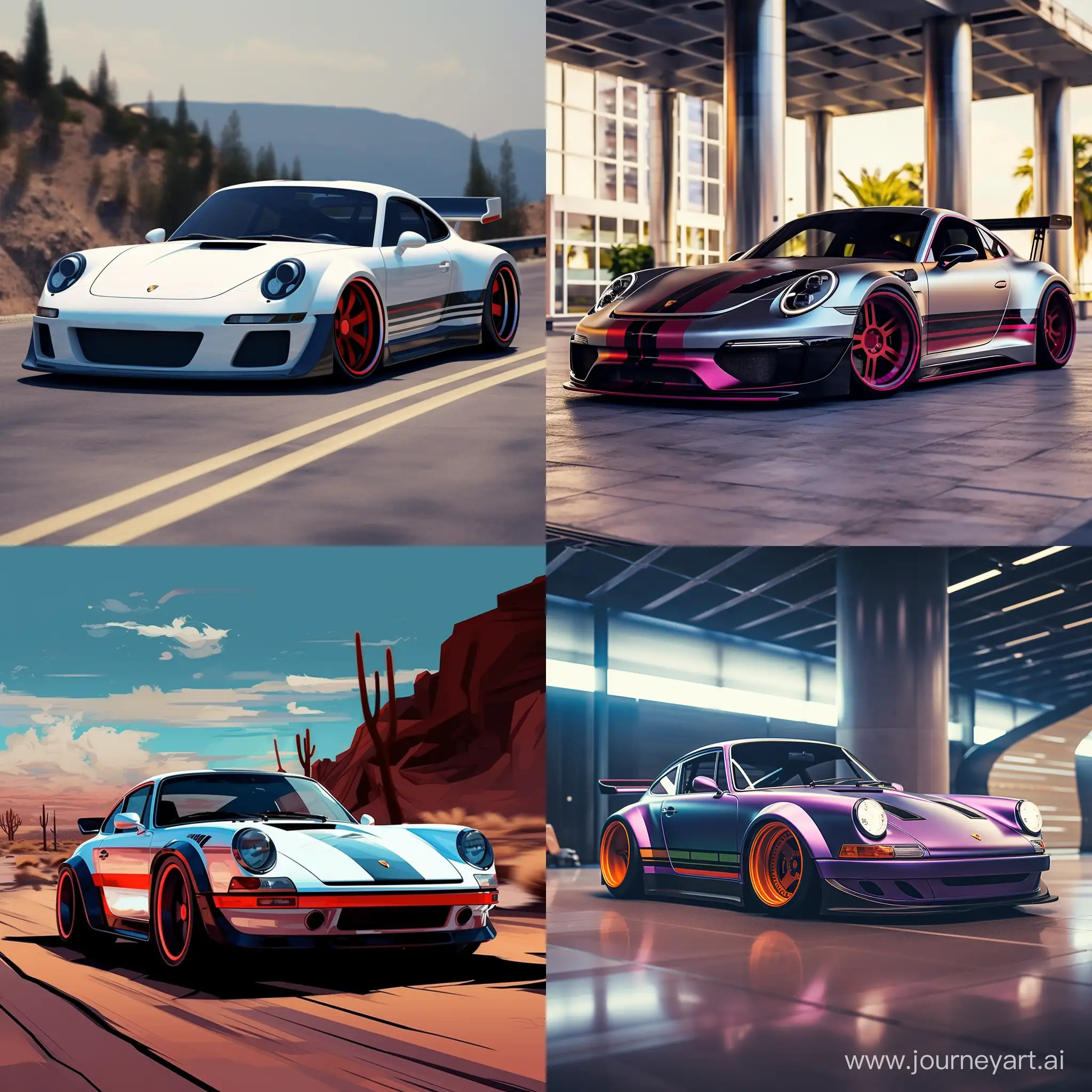 Sleek-Modern-Porsche-911-Revs-Up-in-Speed-Racers-Mach-1-Colors