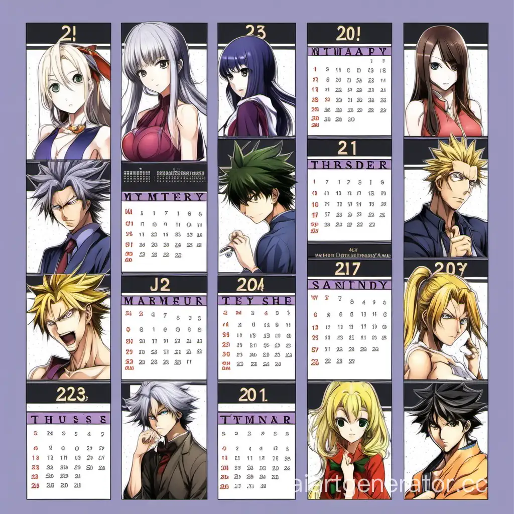 Colorful-Anime-Calendar-with-Monthly-Artistic-Themes