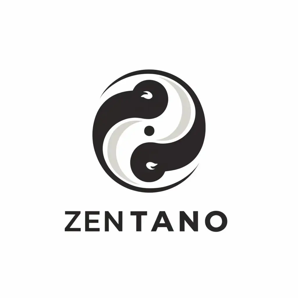 logo, taichi mediative mind
ying yang famous logo
black and white twisted
embrace the pain
man hug woman
healing touch
synergy connection
2 become 1, with the text "zen tango", typography, be used in Religious industry