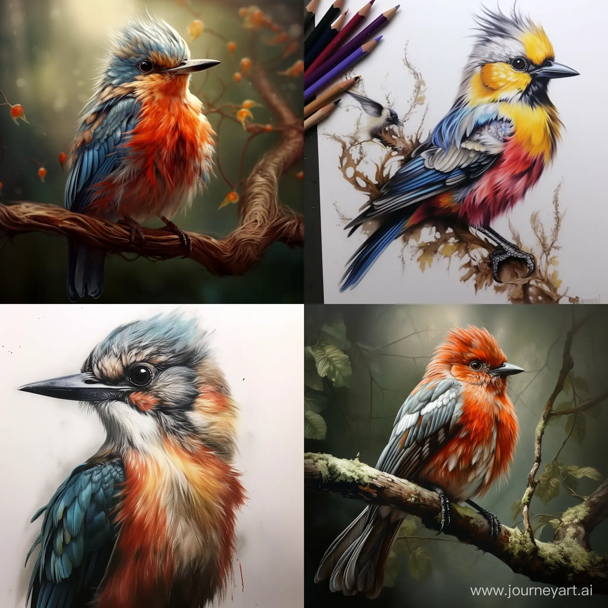 Exquisite-Realistic-Bird-Illustration