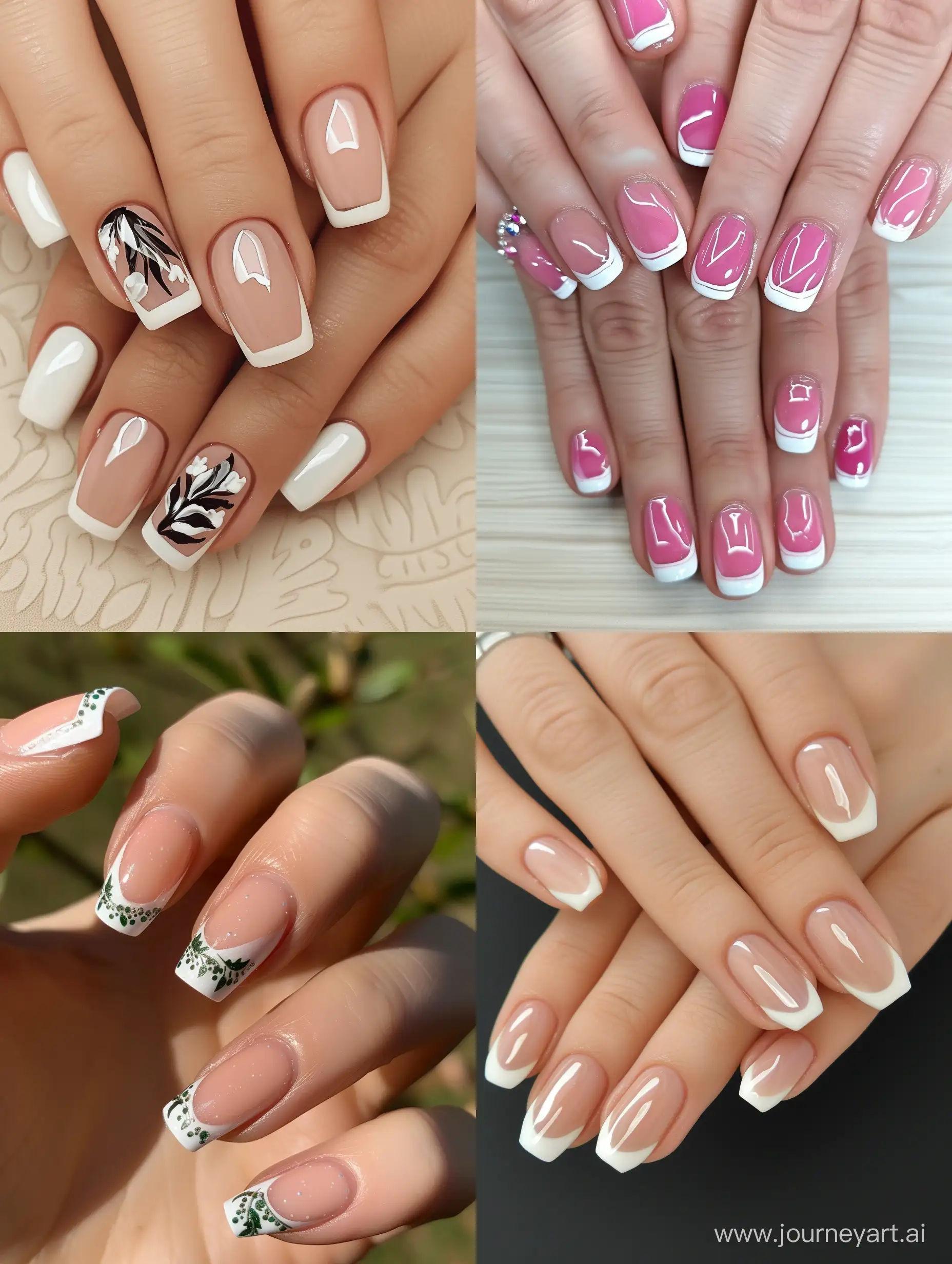 spring nail french ideas 2024