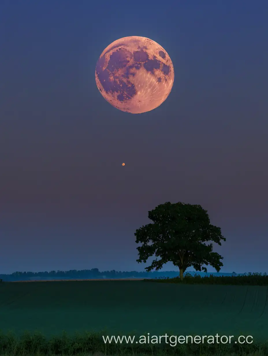 Serene-Moonlit-Landscape-with-Majestic-Trees-at-Dawn