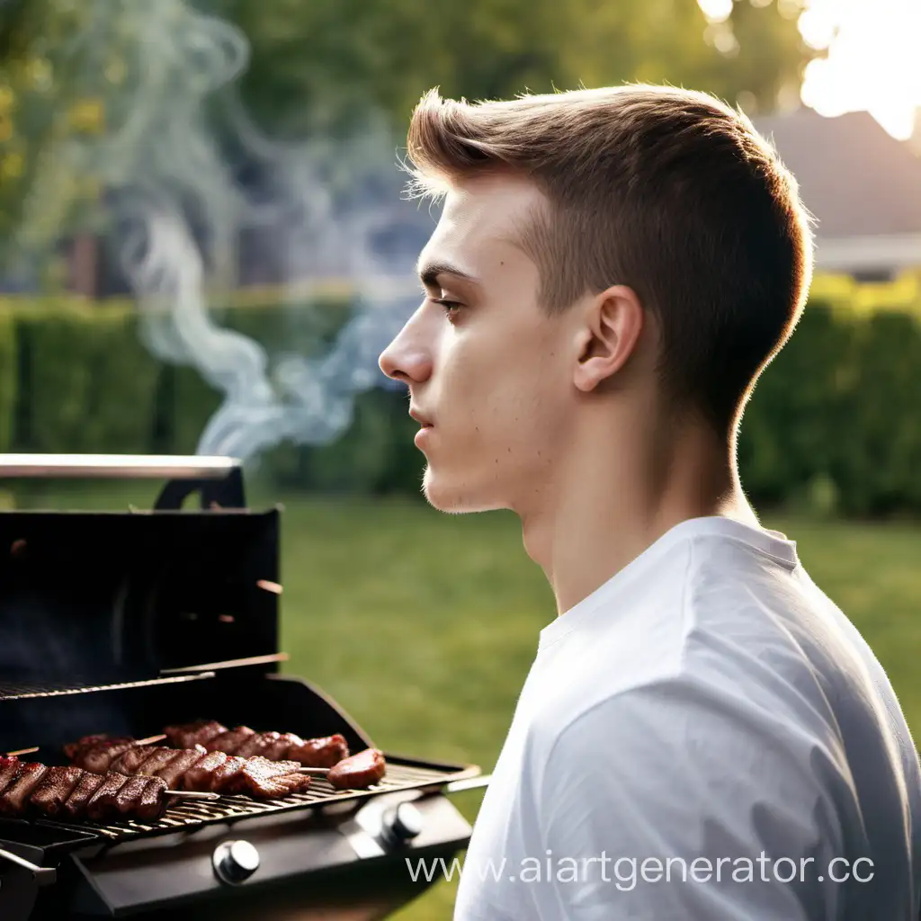 Profile-of-a-Young-Man-at-the-Barbecue-Outdoor-Grilling-Enthusiast