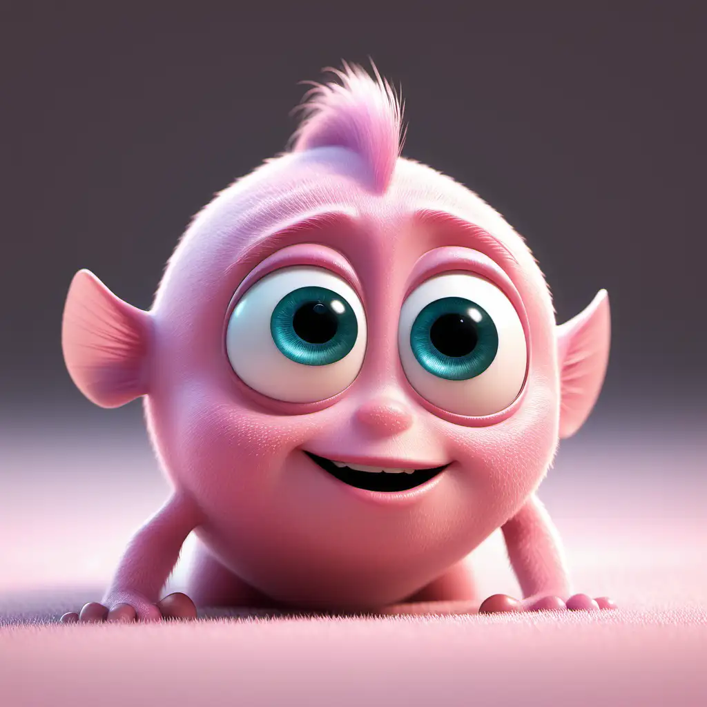 Adorable Baby Pink Pixar Character
