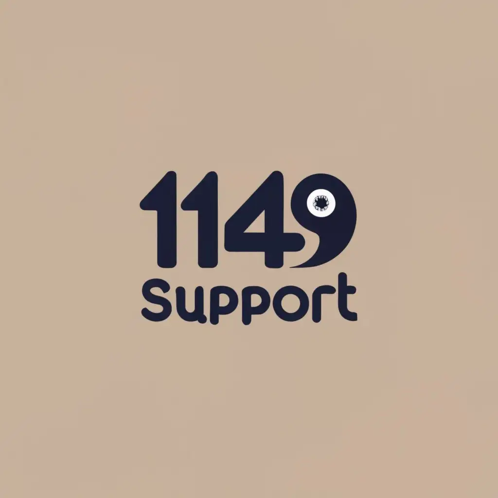 logo, pigeon, with the text "1149 support", typography, be used in Technology industry