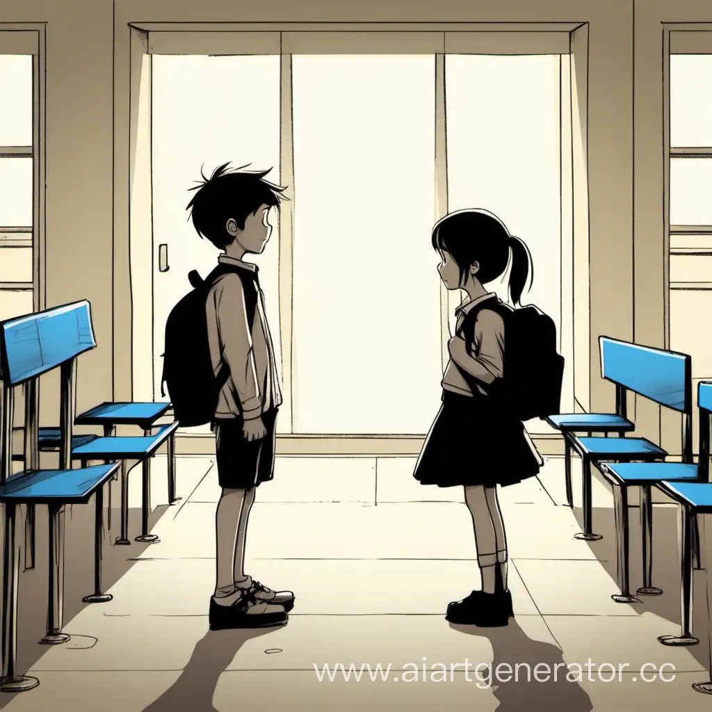 Одинокий мальчик встречает девушку в школе. Они становятся лучшими друзьями.