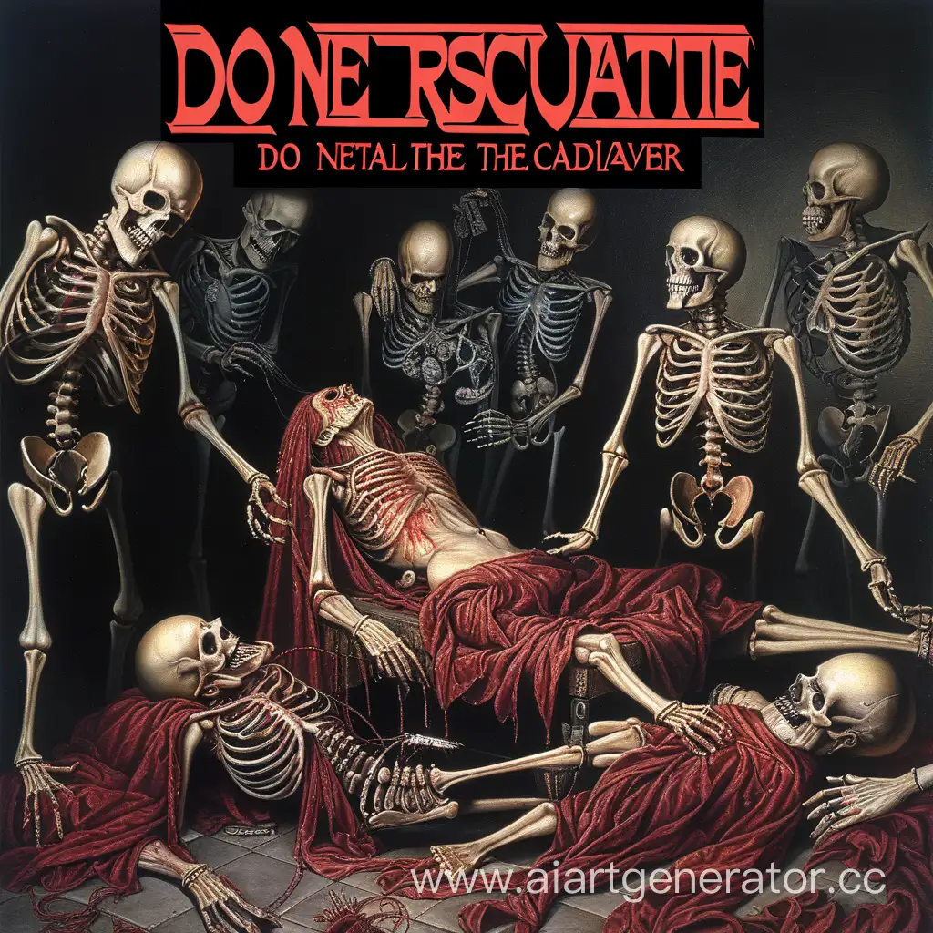 do not resuscitate the cadaver metal band album cover artwork
