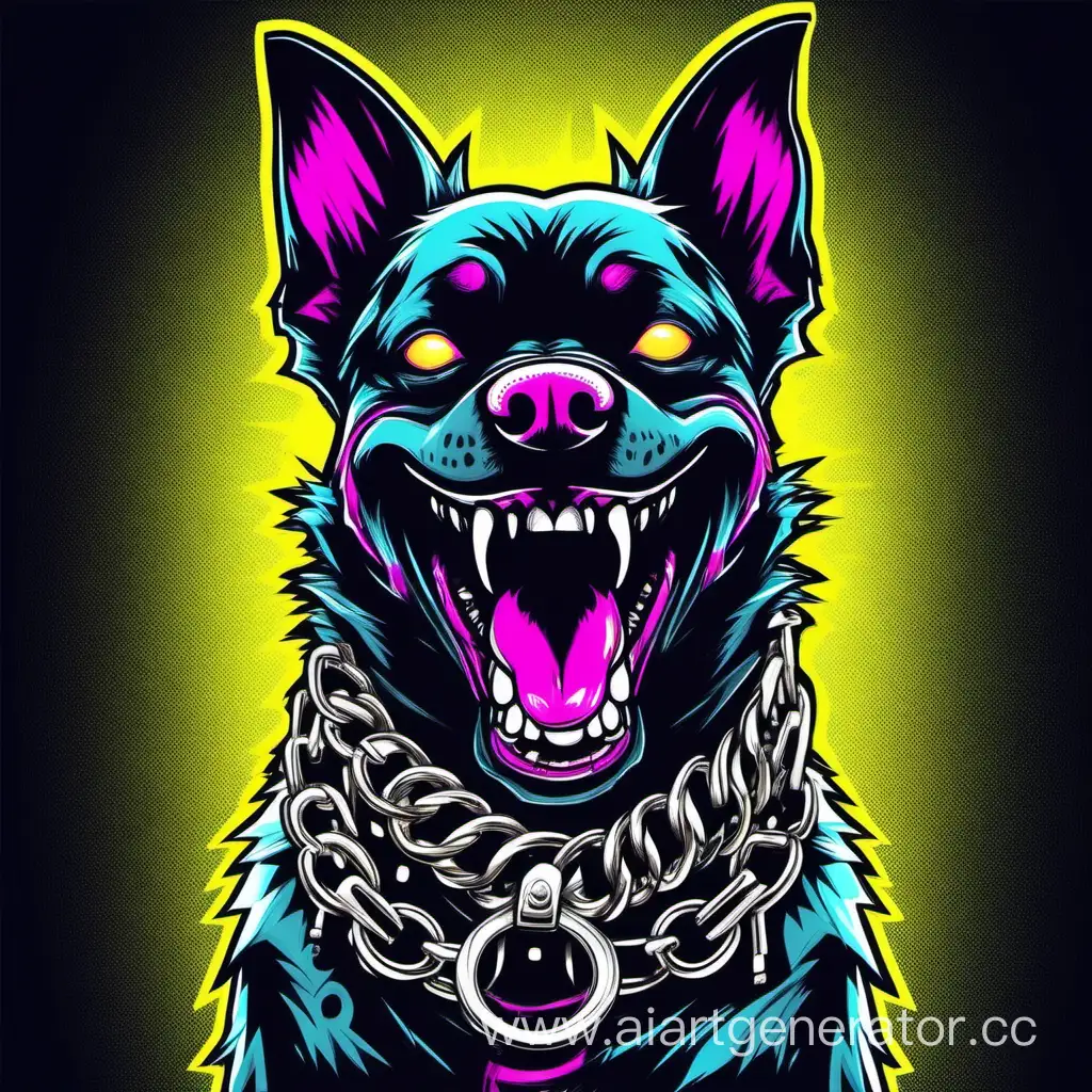 Eerie-RaveInspired-Canine-Fierce-Dog-with-Spiked-Collar