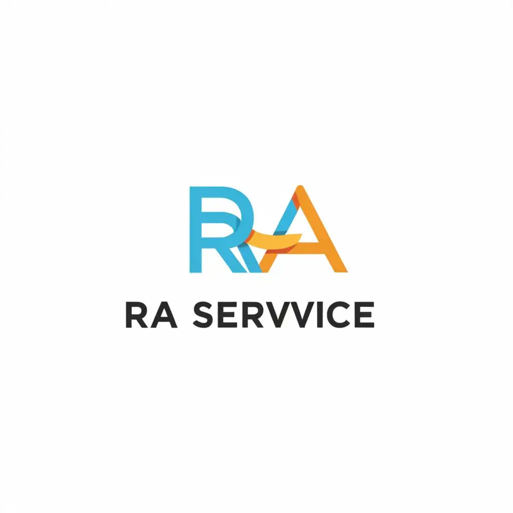 a logo design,with the text "RA service", main symbol:Union,Moderate,be used in Technology industry,clear background
