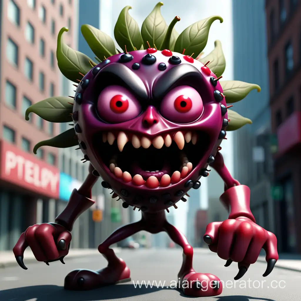 Menacing-Wild-Berry-Monster-Ravages-City-with-Wicked-Weapon