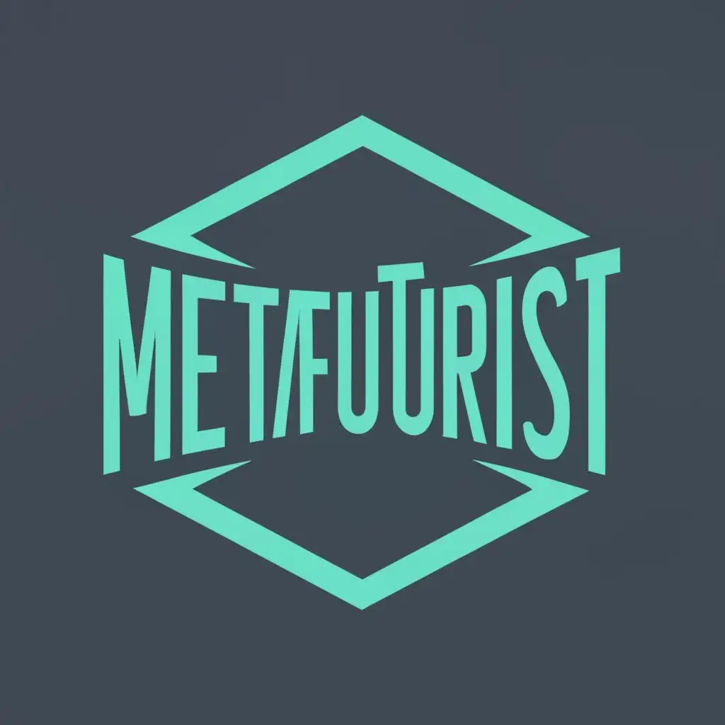 logo, Hexagon, with the text "MetaFuturist", typography, be used in Technology industry