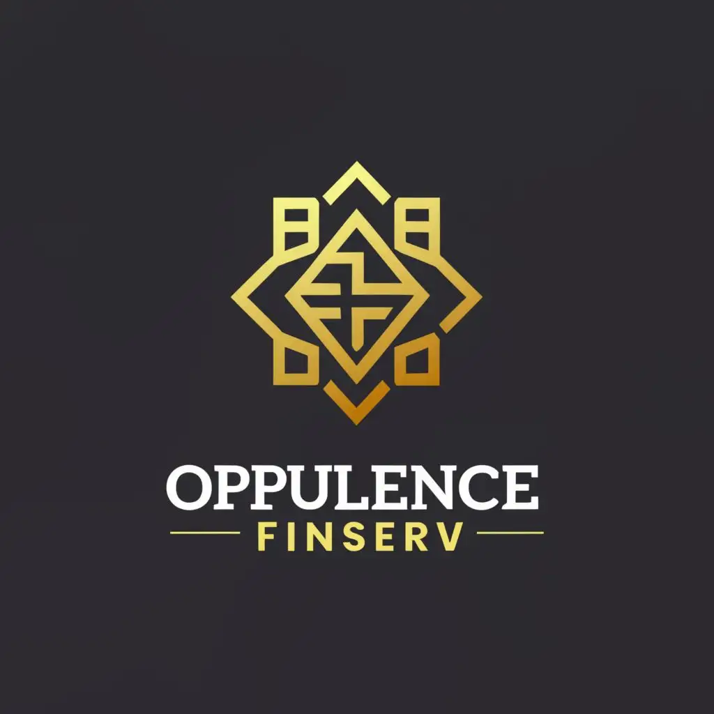 a logo design,with the text "Opulence Finserv", main symbol:swastik,Minimalistic,be used in Finance industry,clear background