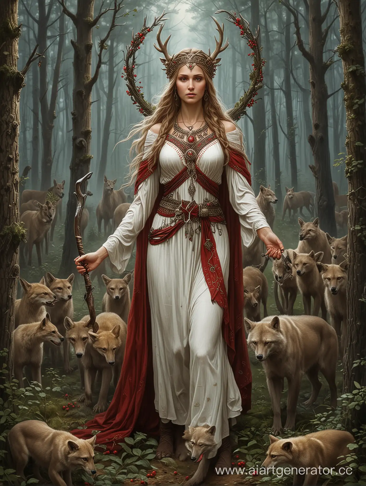 Devana-Slavic-Goddess-of-Hunting-Protector-of-Forest-Creatures